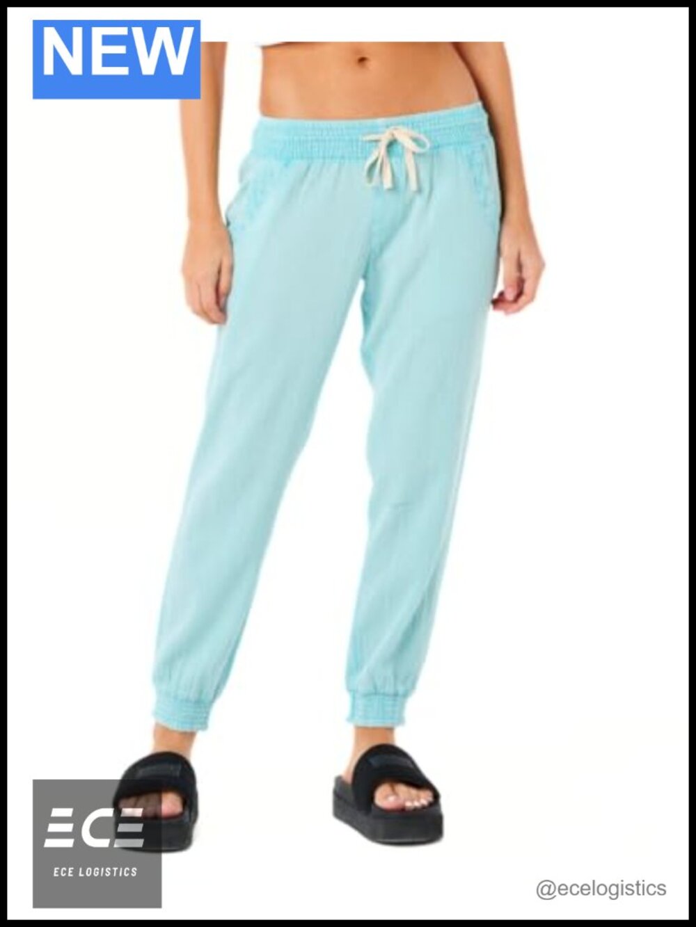 Rip Curl Classic Surf Beach Pants Cotton Poplin Drawstring Cuffed Chino